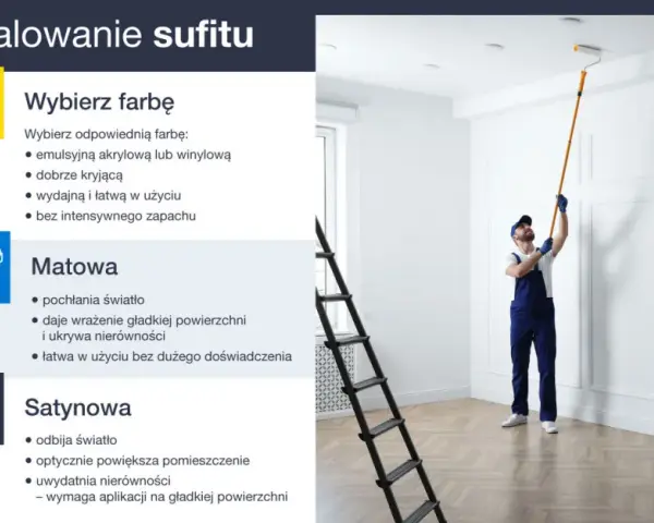 Jaka farba na sufit? Wybierz idealną bez smug - Poradnik